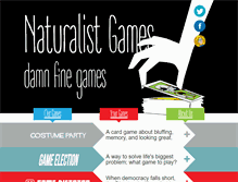 Tablet Screenshot of naturalistgames.com